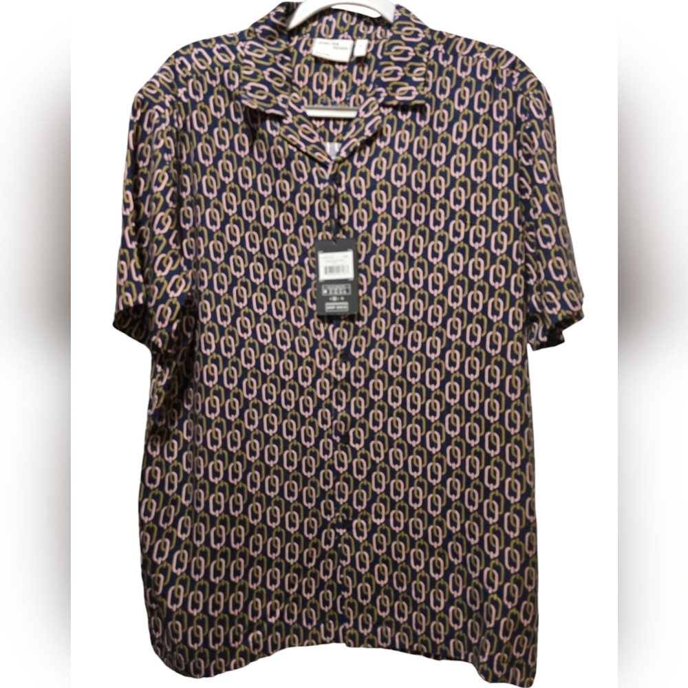 Level Ten Short Sleeve Casual button-down shirt for men size M